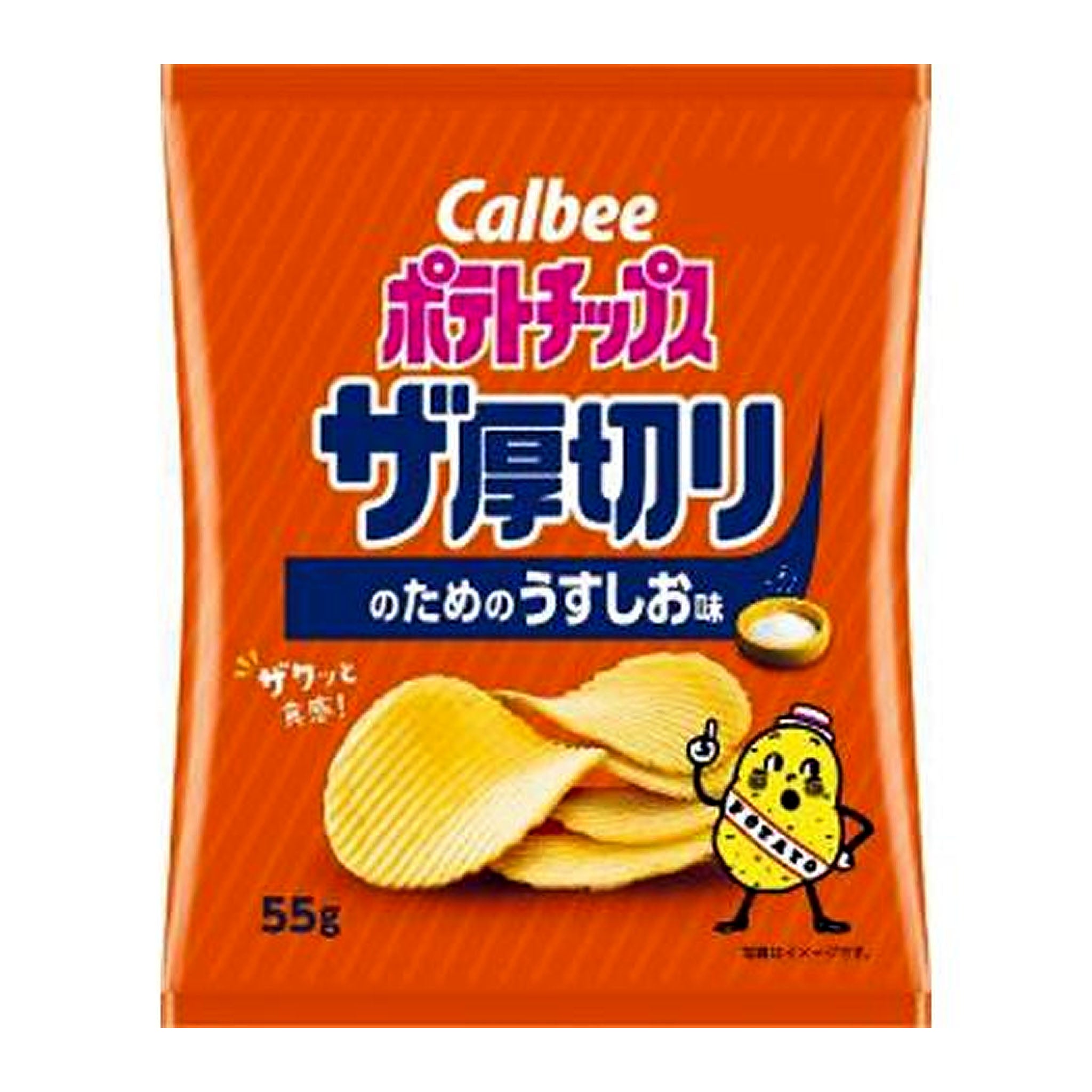 Calbee Potato Chips The Thick Slices Light Salt